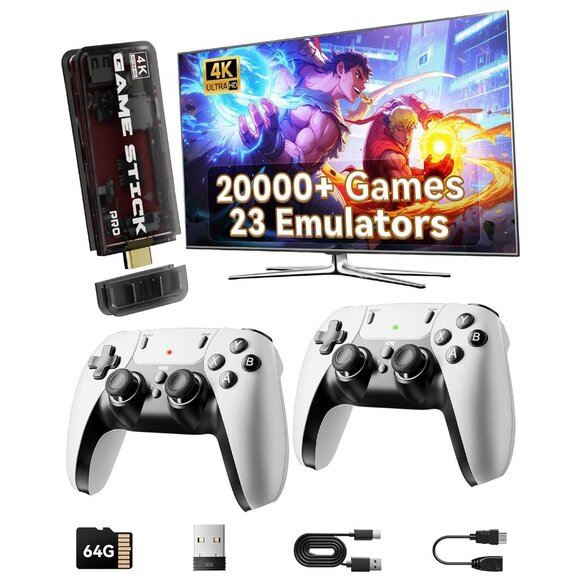 2025 Retro Gaming Console Pro 4K HDMI with 20,000+ Built-in Classic Video Games - Picture 1 of 7
